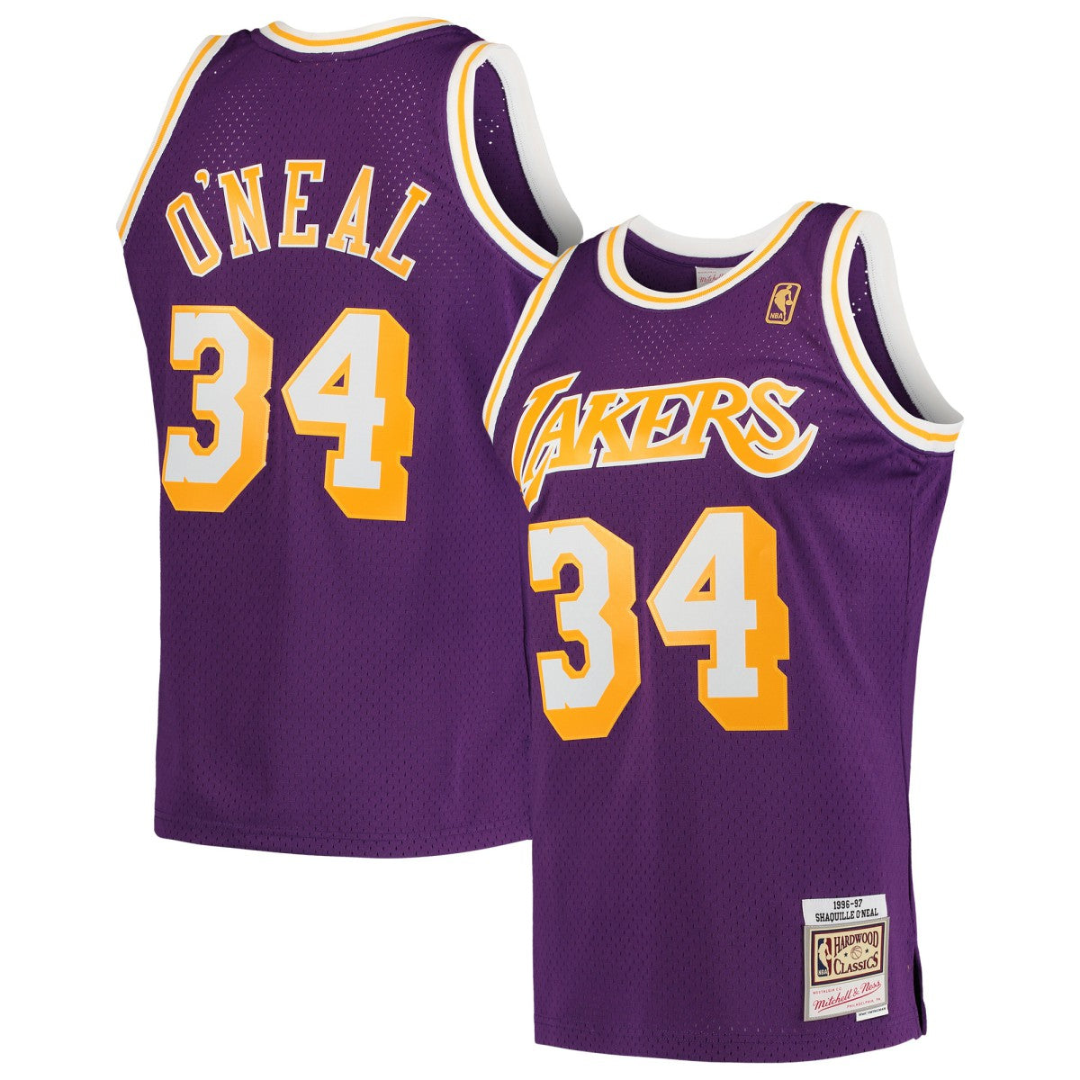 Purple Shaquille O'Neal Los Angeles Lakers Hardwood Classics Swingman Jersey | NBA