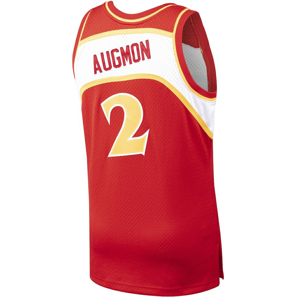 Red Stacey Augmon Atlanta Hawks 1991/92 Hardwood Classics Swingman Jersey | NBA