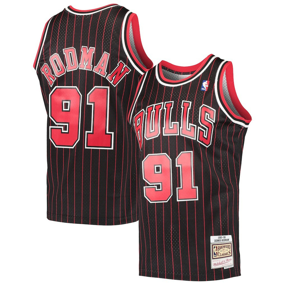 Black Dennis Rodman Chicago Bulls Hardwood Classics Swingman Jersey sale | NBA