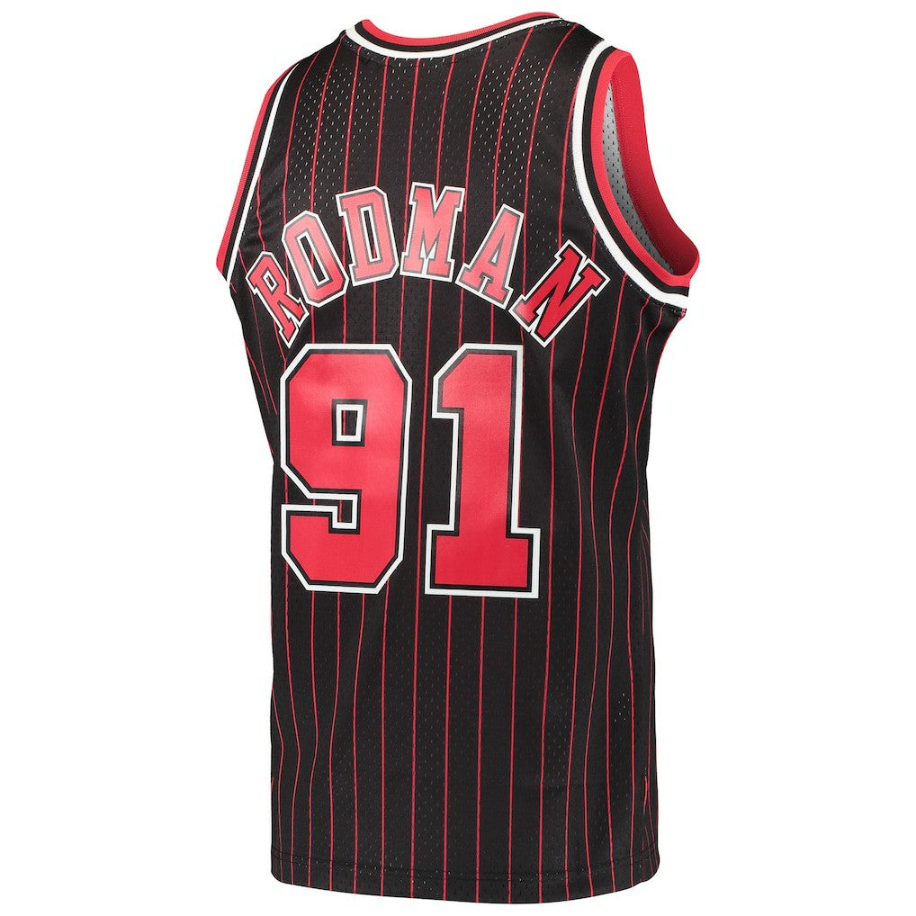 Black Dennis Rodman Chicago Bulls Hardwood Classics Swingman Jersey sale | NBA