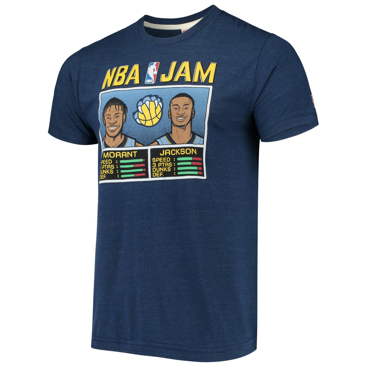 Navy Ja Morant & Jaren Jackson Jr. Memphis Grizzlies NBA Jam T-Shirt | NBA