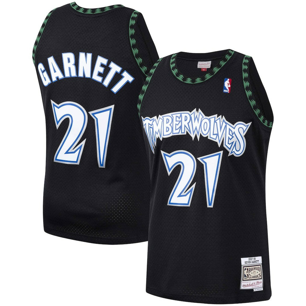 Black Kevin Garnett Minnesota Timberwolves Hardwood Classics Swingman Jersey | NBA