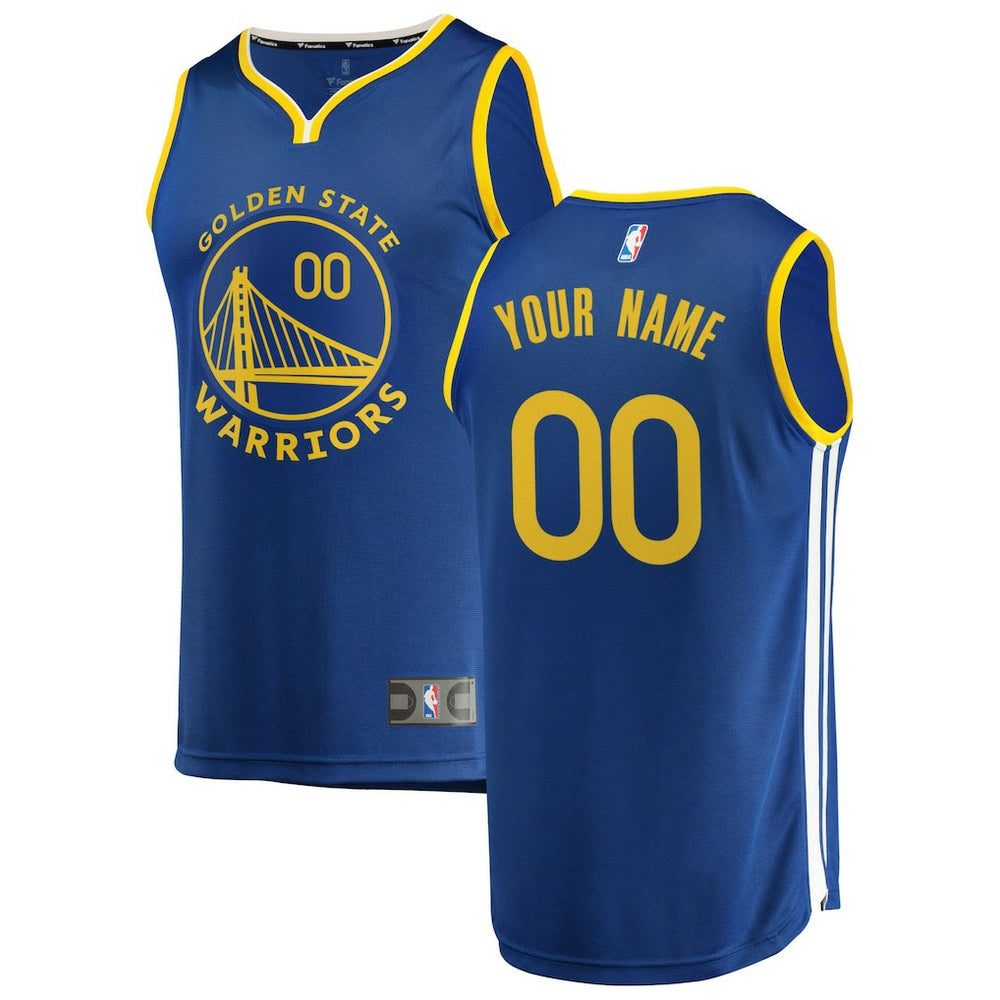 Icon Edition Golden State Warriors Youth 2019/20 Fast Break Custom Replica Jersey Royal sale | NBA