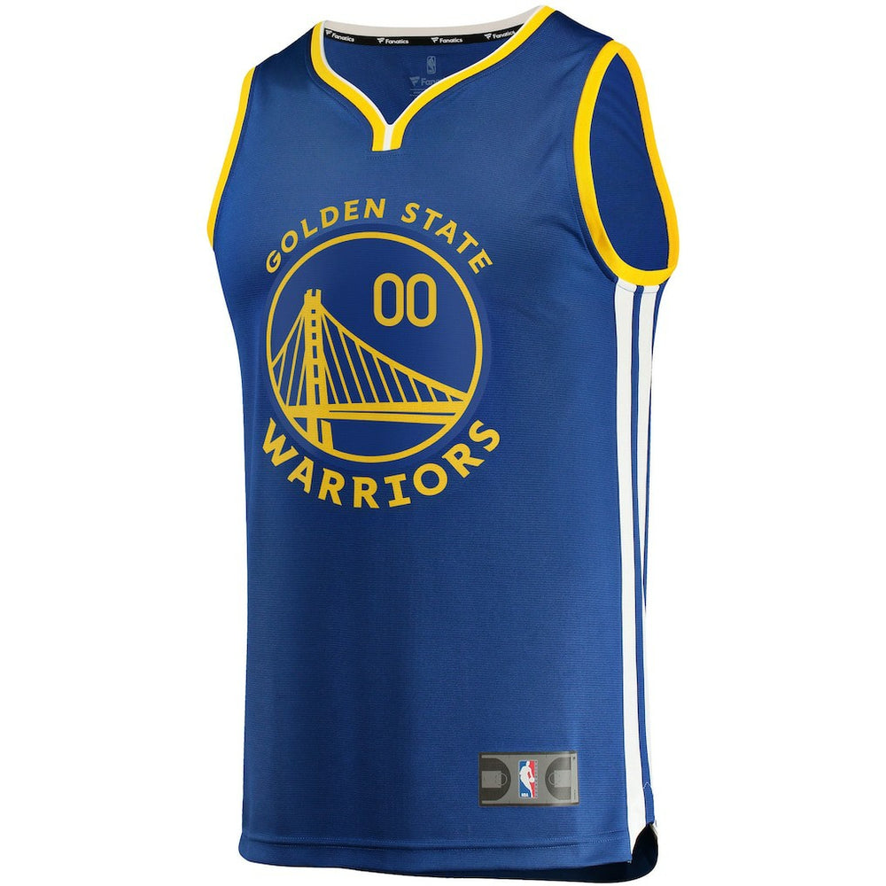 Icon Edition Golden State Warriors Youth 2019/20 Fast Break Custom Replica Jersey Royal sale | NBA