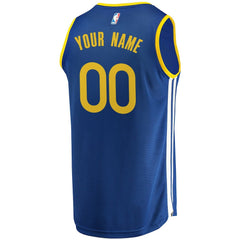 Icon Edition Golden State Warriors Youth 2019/20 Fast Break Custom Replica Jersey Royal sale | NBA
