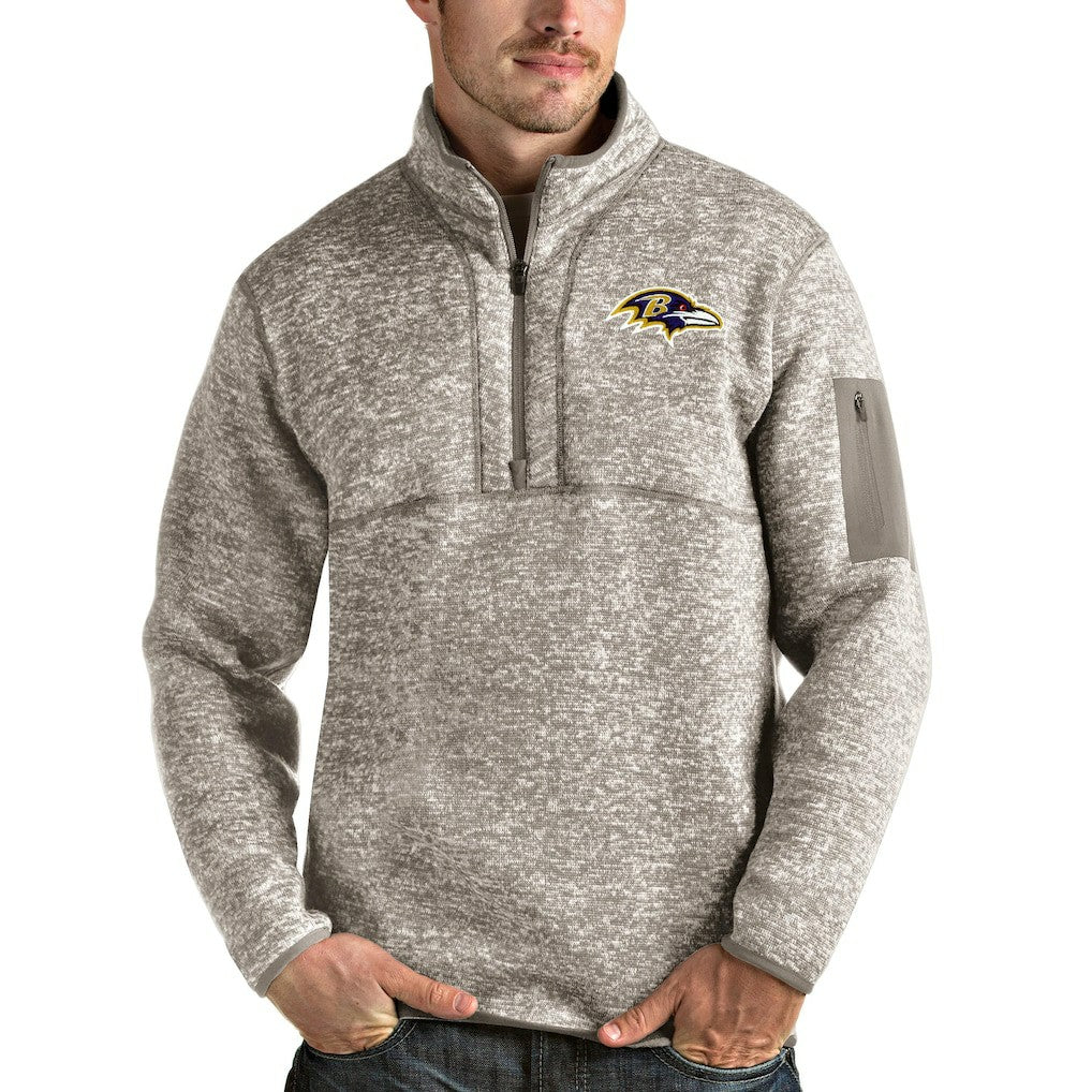 Baltimore Ravens Antigua Fortune Quarter-Zip Pullover Jacket | NFL Hot