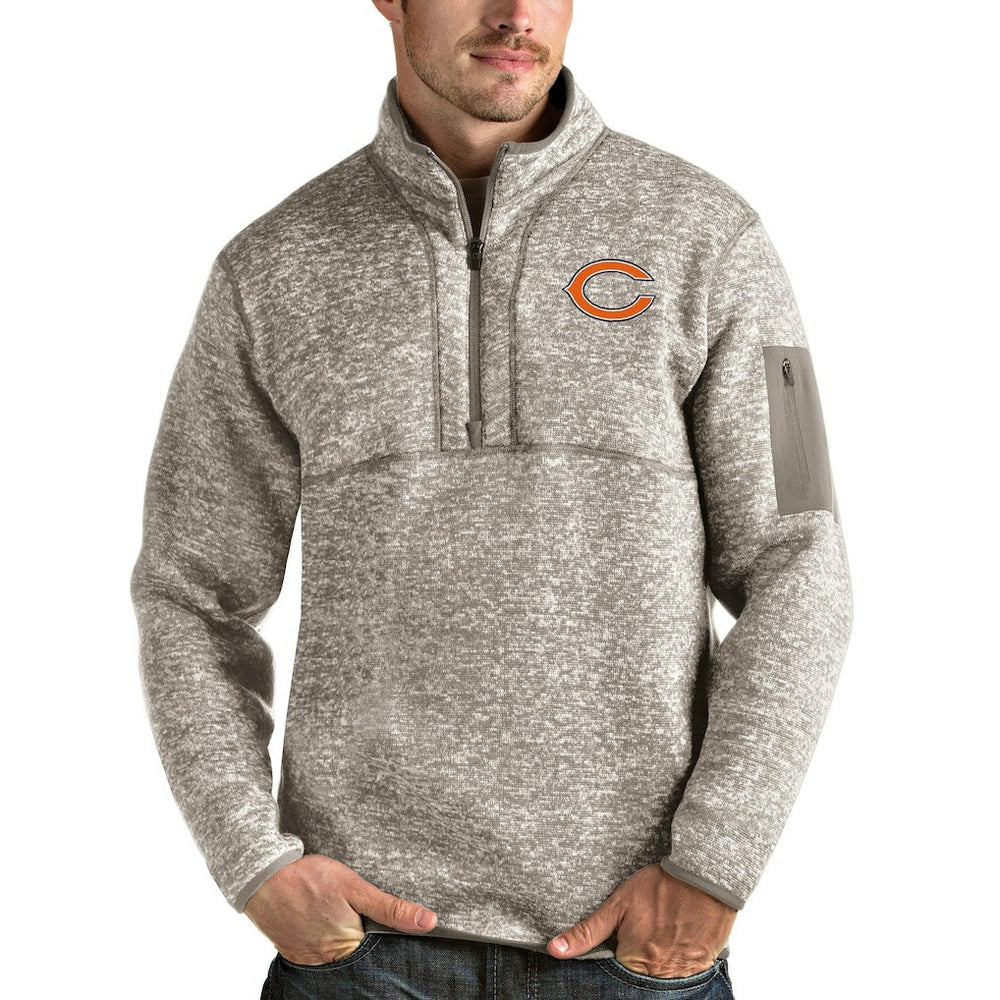 Chicago Bears Antigua Fortune Quarter-Zip Pullover Jacket | NFL On sale