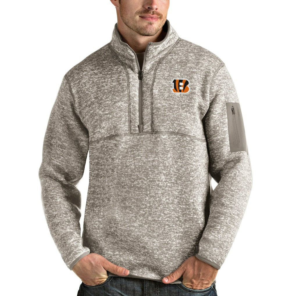 Cincinnati Bengals Antigua Fortune Quarter-Zip Pullover Jacket | NFL On sale
