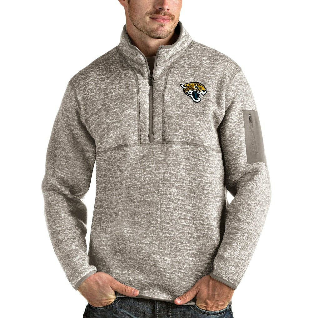 Jacksonville Jaguars Antigua Fortune Quarter-Zip Pullover Jacket | NFL Hot