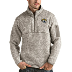 Jacksonville Jaguars Antigua Fortune Quarter-Zip Pullover Jacket | NFL Hot