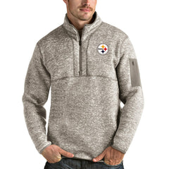 Pittsburgh Steelers Antigua Fortune Quarter-Zip Pullover Jacket | NFL Discount