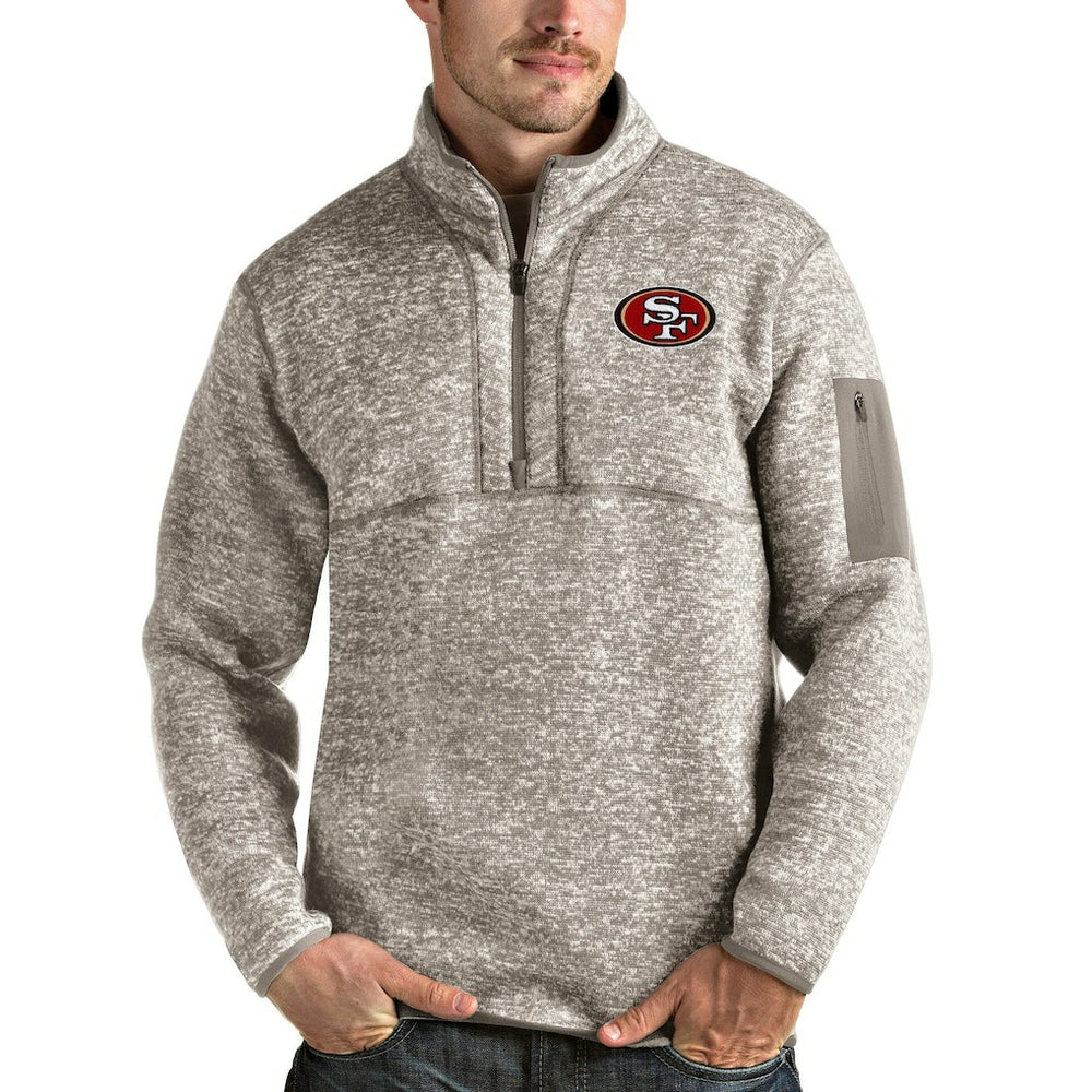 San Francisco 49ers Antigua Fortune Quarter-Zip Pullover Jacket | NFL On sale