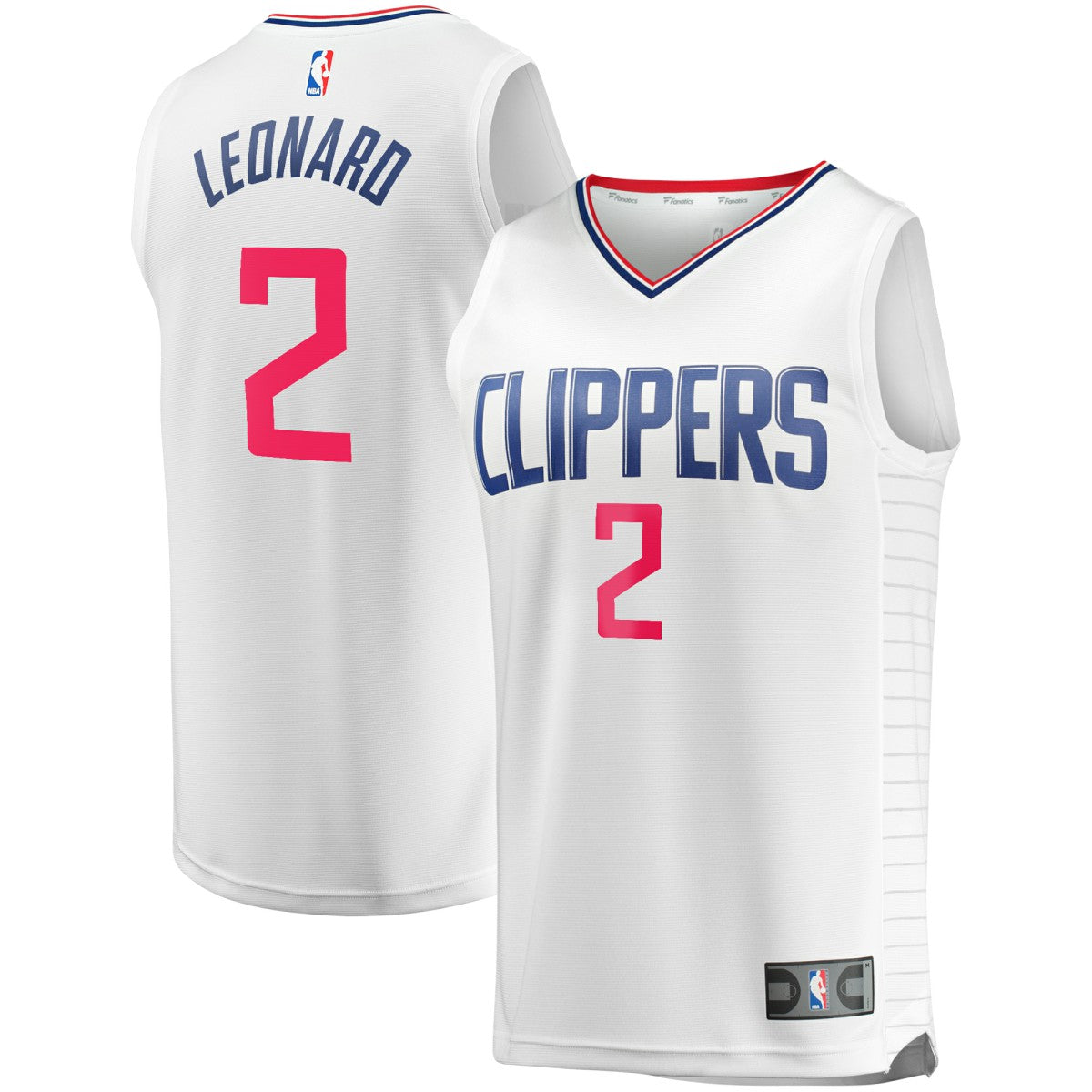 White Kawhi Leonard LA Clippers Fast Break Replica Player Jersey | NBA