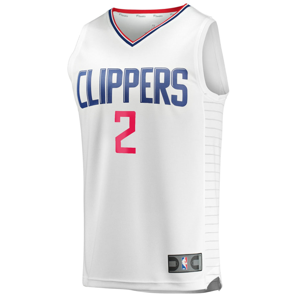 White Kawhi Leonard LA Clippers Fast Break Replica Player Jersey | NBA