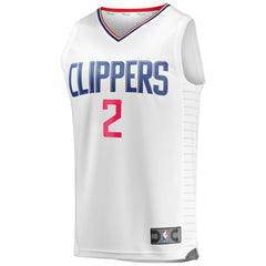 White Kawhi Leonard LA Clippers Fast Break Replica Player Jersey | NBA