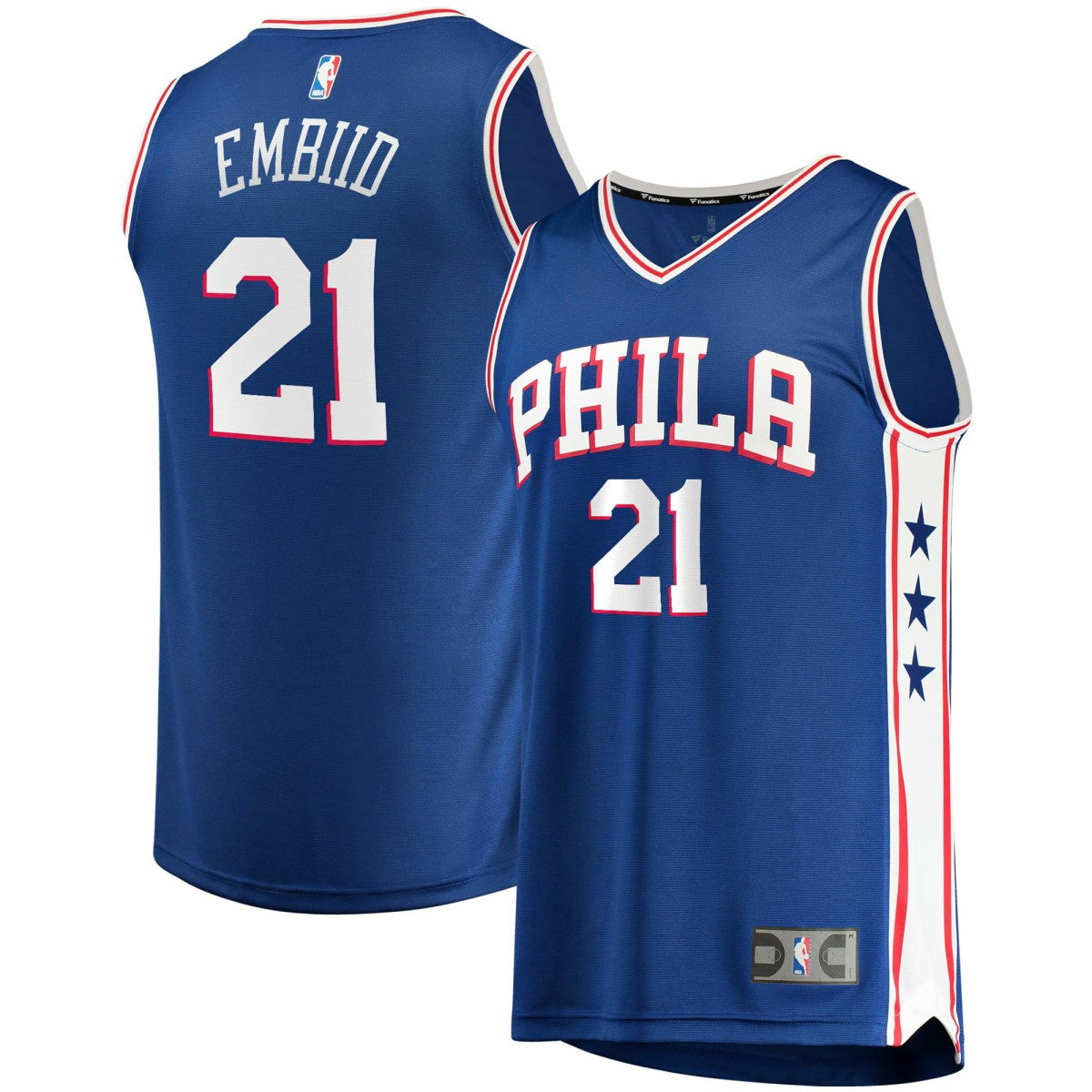 Royal Joel Embiid Philadelphia 76ers Fast Break Replica Player Jersey | NBA