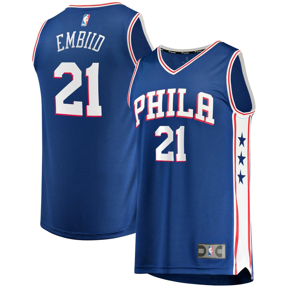 Royal Joel Embiid Philadelphia 76ers Fast Break Replica Player Jersey | NBA