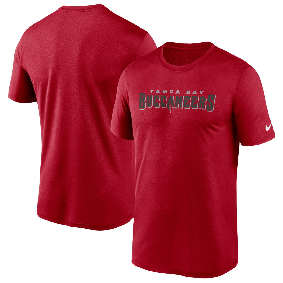 Tampa Bay Buccaneers Wordmark Legend Performance T-Shirt | NFL Hot