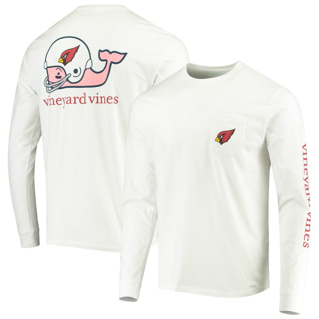 Arizona Cardinals Vineyard Vines Whale Helmet Long Sleeve T-Shirt | NFL US