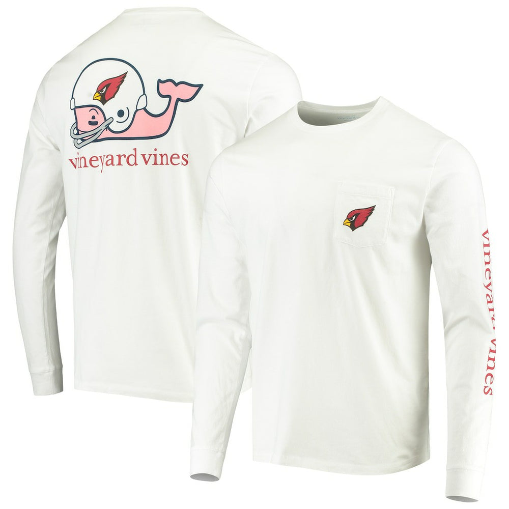 Arizona Cardinals Vineyard Vines Whale Helmet Long Sleeve T-Shirt | NFL US