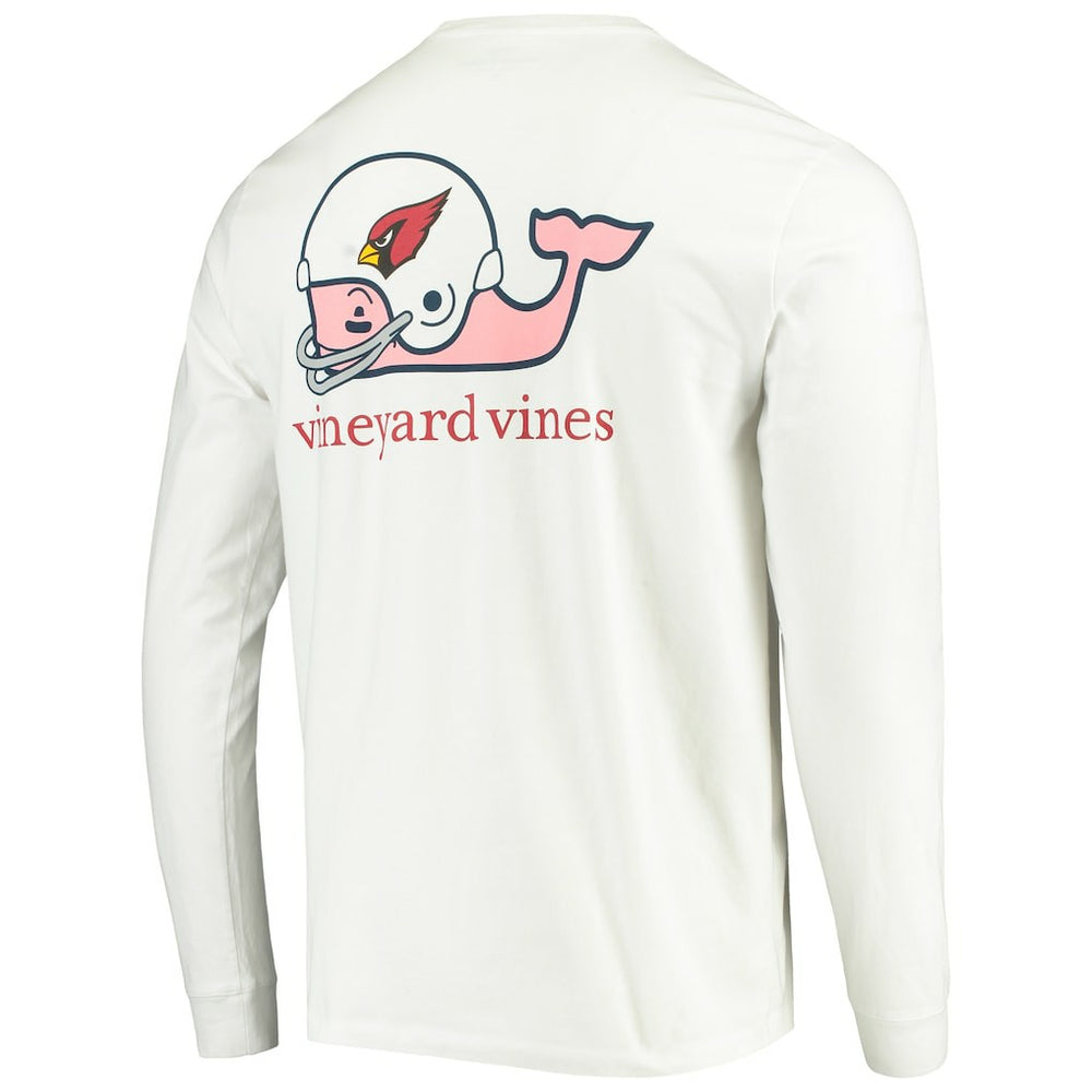 Arizona Cardinals Vineyard Vines Whale Helmet Long Sleeve T-Shirt | NFL US