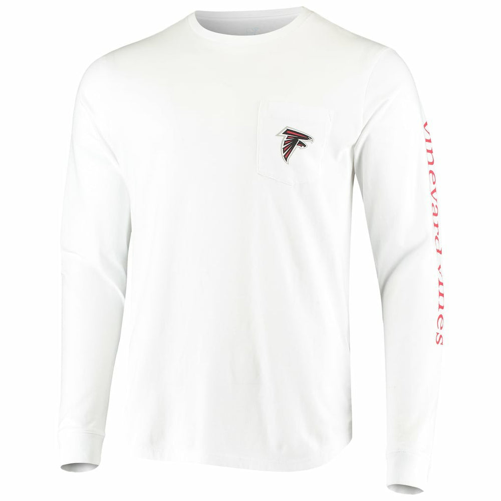 Atlanta Falcons Vineyard Vines Whale Helmet Long Sleeve T-Shirt | NFL Discount