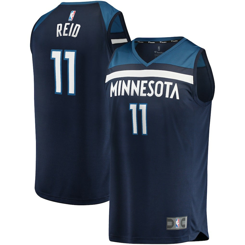 Icon Edition Naz Reid Minnesota Timberwolves Fast Break Replica Jersey Navy | NBA