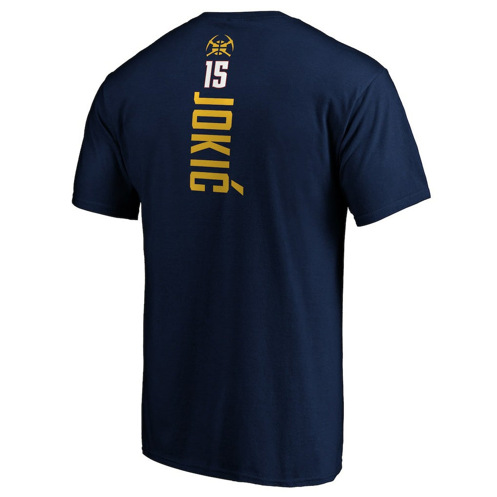 Navy Nikola Jokic Denver Nuggets Playmaker Name & Number T-Shirt sale | NBA