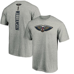 Heathered Gray Zion Williamson New Orleans Pelicans Playmaker Name & Number Team T-Shirt | NBA