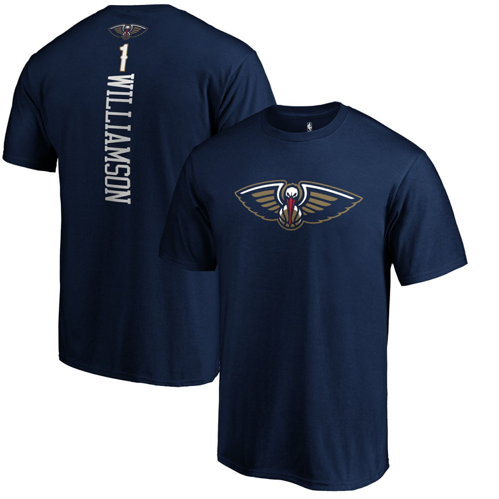 Navy Zion Williamson New Orleans Pelicans Team Playmaker Name & Number T-Shirt | NBA