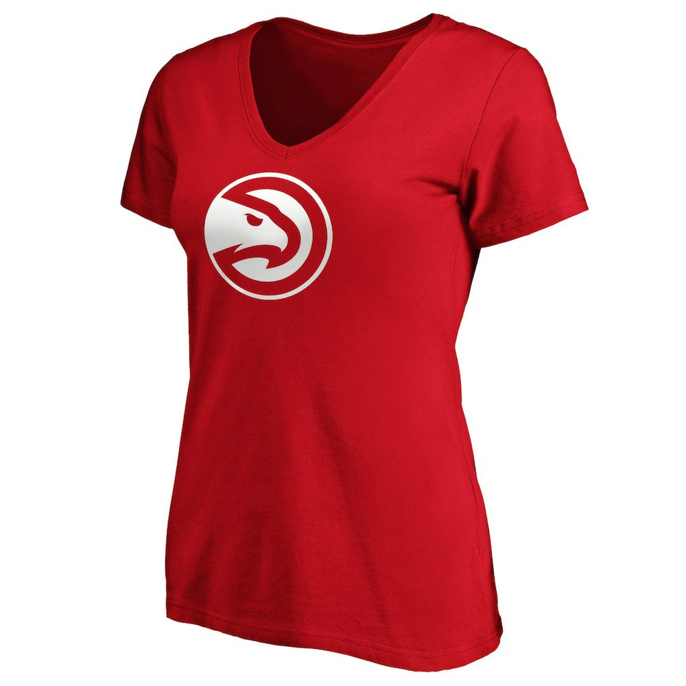 Red Trae Young Atlanta Hawks Women's Playmaker Name & Number V-Neck T-Shirt | NBA