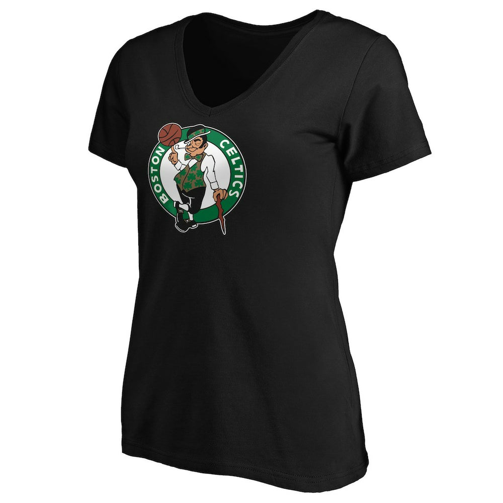 Black Jayson Tatum Boston Celtics Women's Playmaker Name & Number V-Neck T-Shirt | NBA