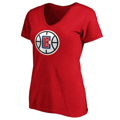 Red Paul George LA Clippers Women's Playmaker Name & Number V-Neck T-Shirt | NBA