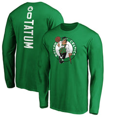 Kelly Green Jayson Tatum Boston Celtics Playmaker Name & Number Long Sleeve T-Shirt | NBA