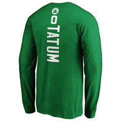 Kelly Green Jayson Tatum Boston Celtics Playmaker Name & Number Long Sleeve T-Shirt | NBA