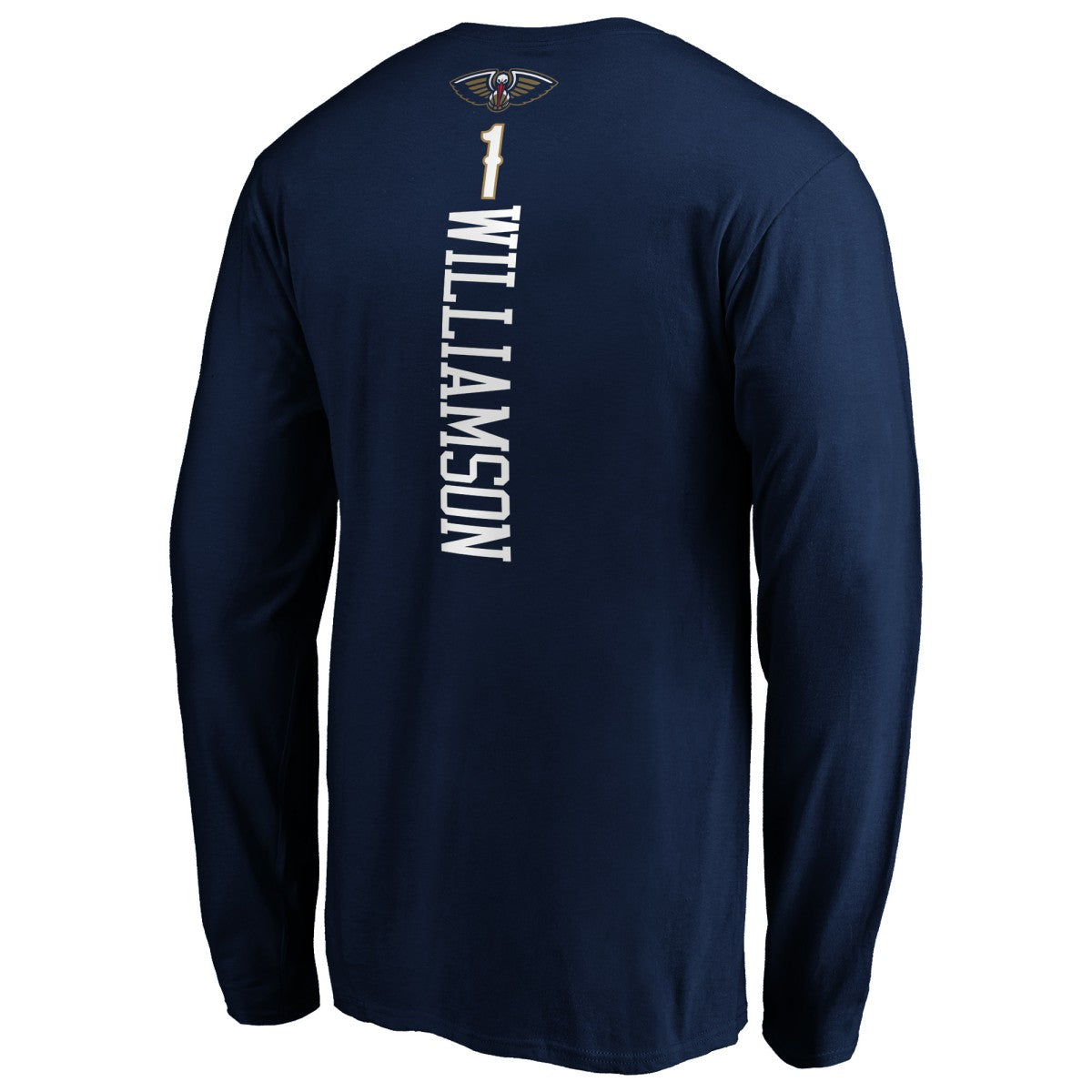 Navy Zion Williamson New Orleans Pelicans Playmaker Name & Number Long Sleeve T-Shirt | NBA