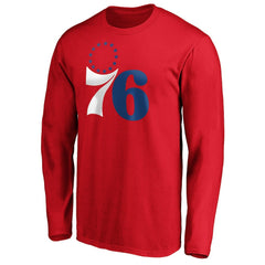 Red Joel Embiid Philadelphia 76ers Playmaker Name & Number Long Sleeve T-Shirt | NBA
