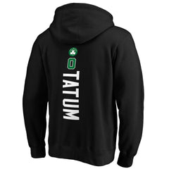 Black Jayson Tatum Boston Celtics Playmaker Name & Number Pullover Hoodie | NBA