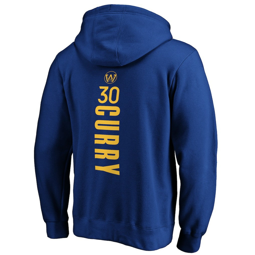 Royal Stephen Curry Golden State Warriors Playmaker Name & Number Pullover Hoodie sale | NBA