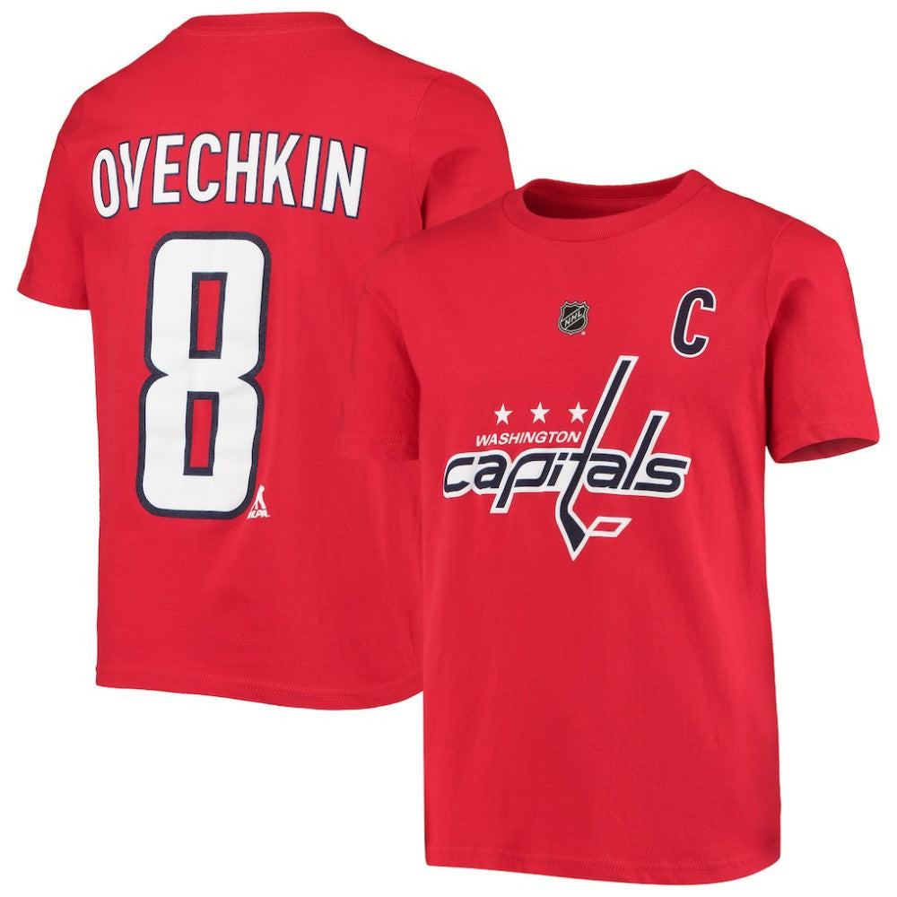 Alexander Ovechkin Washington Capitals Youth Player Name & Number T-Shirt -  NHL T-shirts