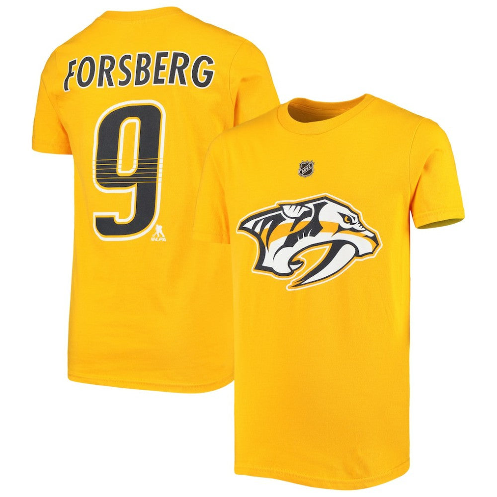 Filip Forsberg Nashville Predators Youth Player Name & Number T-Shirt -  NHL T-shirts