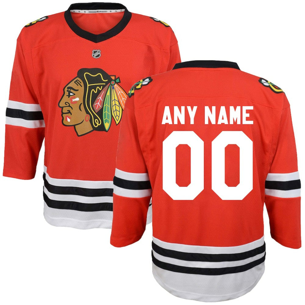 Chicago Blackhawks Youth Replica Custom Jersey -  NHL Jerseys