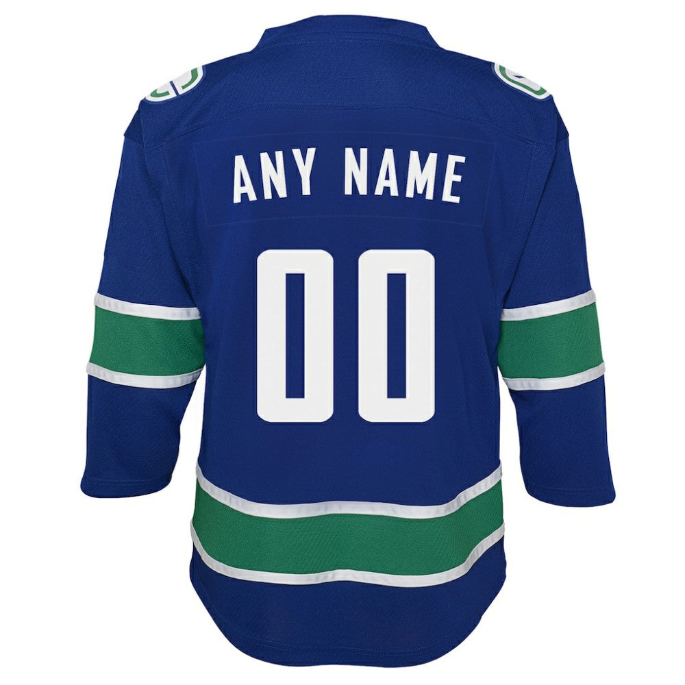 Vancouver Canucks Youth Replica Custom Jersey -  NHL Jerseys