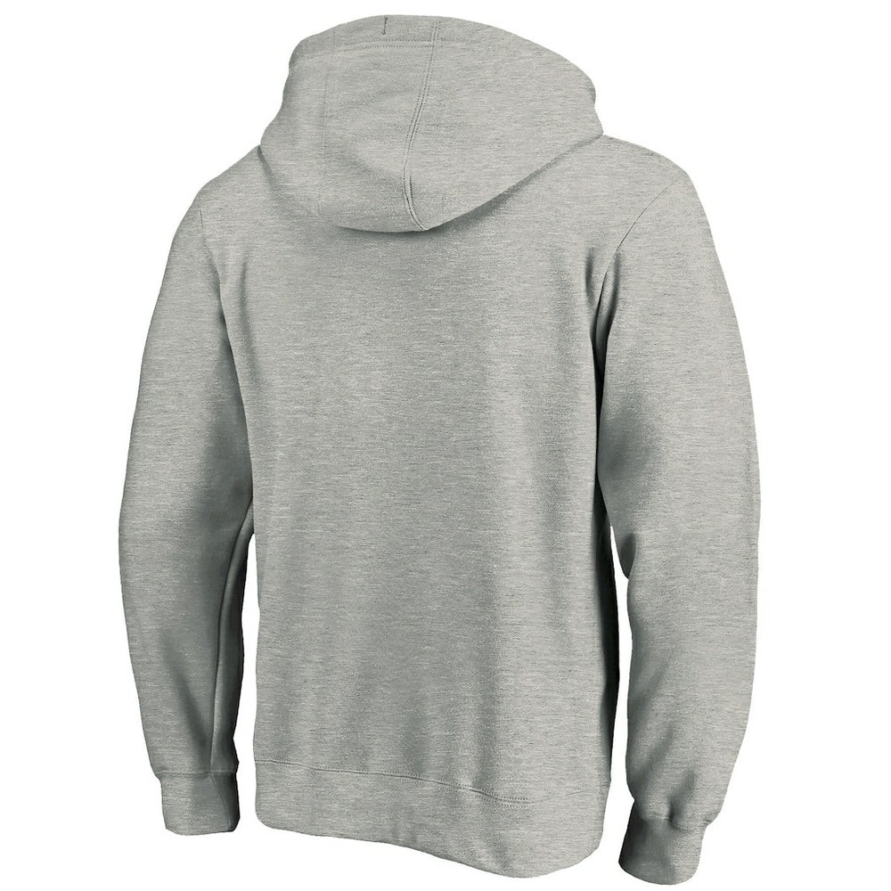 Heather Gray Dallas Mavericks Team Primary Logo Fitted Pullover Hoodie sale | NBA