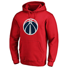 Red Washington Wizards Icon Primary Logo Fitted Pullover Hoodie | NBA