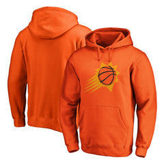 Orange Phoenix Suns Icon Primary Logo Fitted Pullover Hoodie | NBA