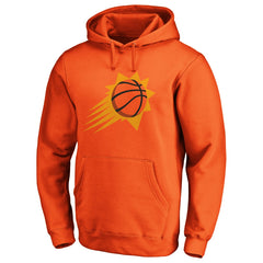Orange Phoenix Suns Icon Primary Logo Fitted Pullover Hoodie | NBA