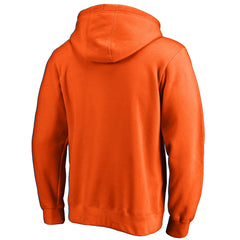 Orange Phoenix Suns Icon Primary Logo Fitted Pullover Hoodie | NBA
