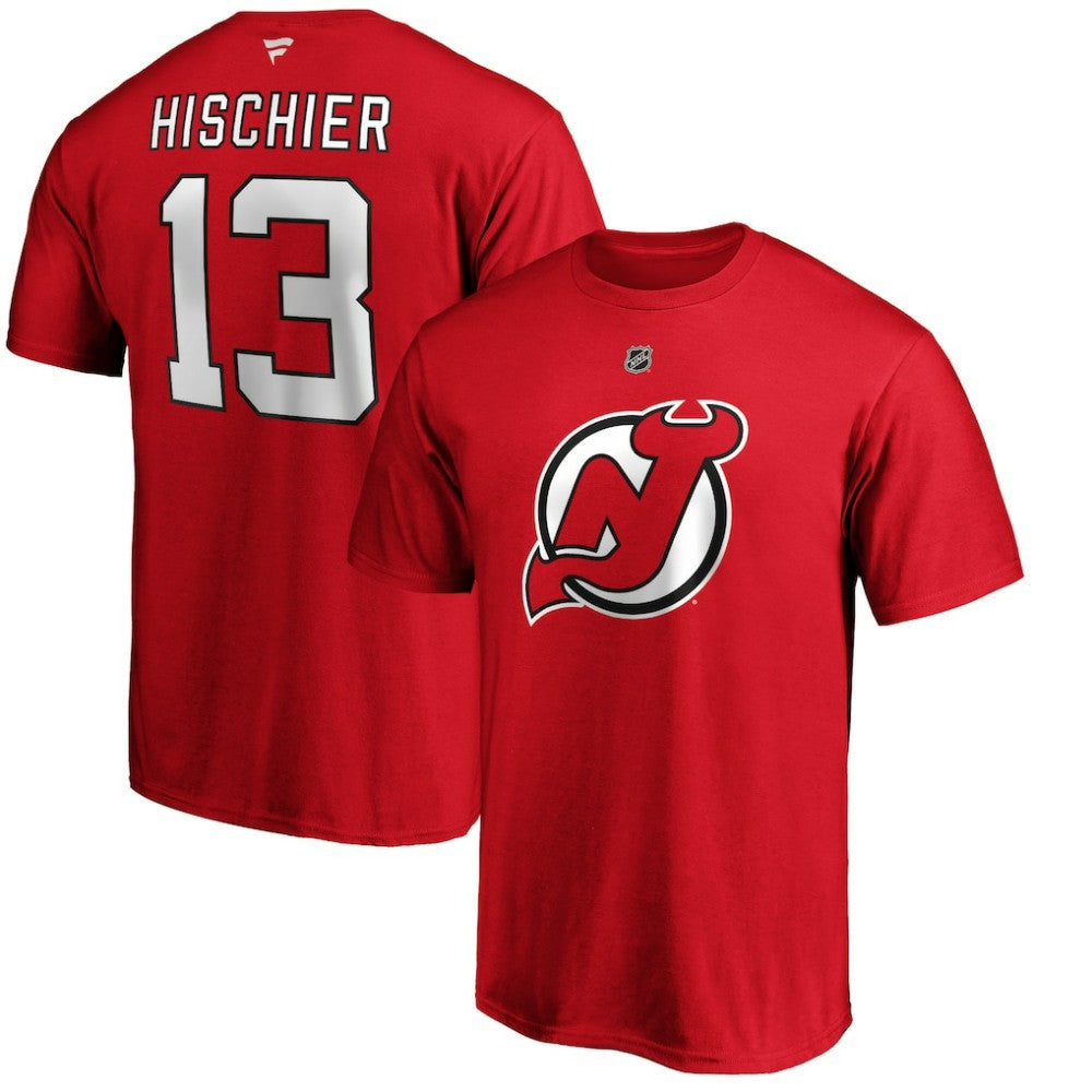 Nico Hischier New Jersey Devils Fanatics Authentic Stack Player Name & Number T-Shirt -  NHL T-shirts