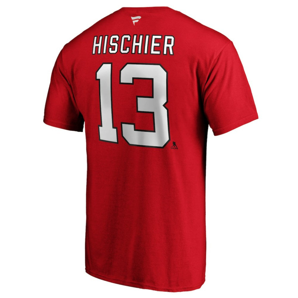 Nico Hischier New Jersey Devils Fanatics Authentic Stack Player Name & Number T-Shirt -  NHL T-shirts